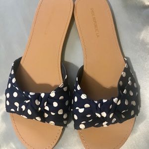 Brand new polka dot sandals